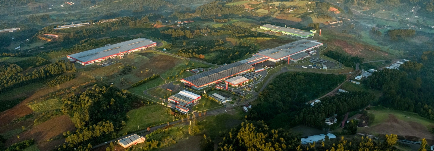 Vista Aérea da fábrica do Grupo K1